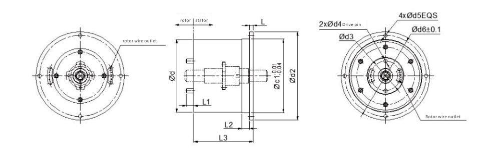 Fiber Electrical Slip Ring DHS100-18-4F