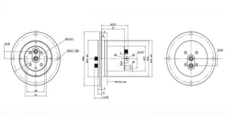 RF Rotary Joint Double-Channel HS-2RJ